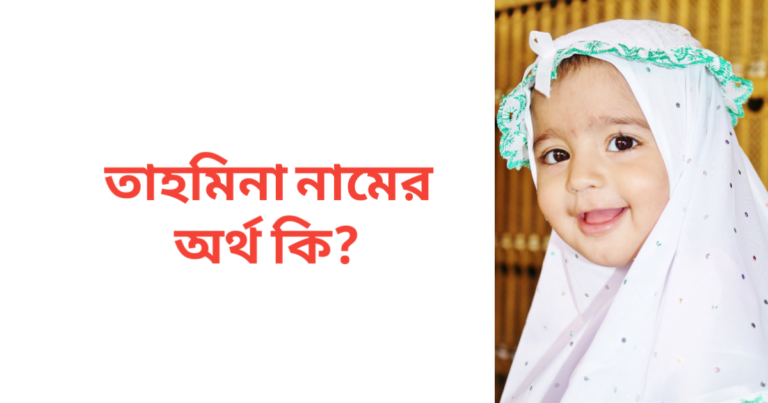 তাহমিনা নামের অর্থ কি