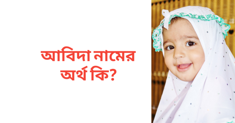 আবিদা নামের অর্থ কি