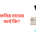 কবির নামের অর্থ কি