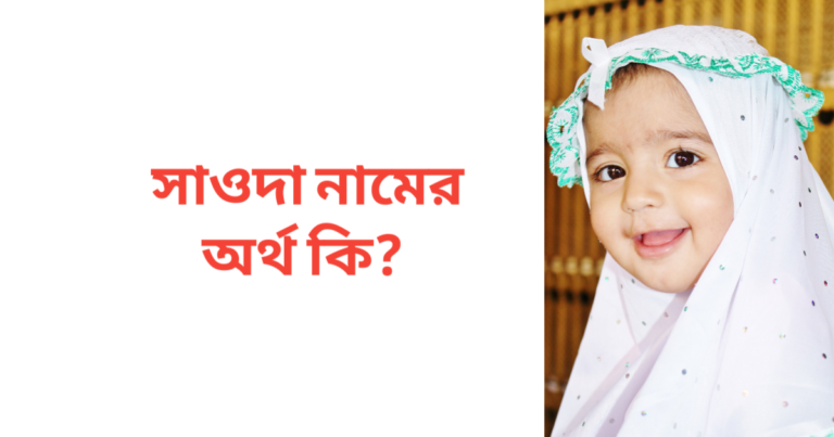 সাওদা নামের অর্থ কি