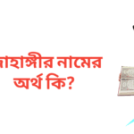 জাহাঙ্গীর নামের অর্থ কি | জাহাঙ্গীর নামের ছেলেরা কেমন হয়