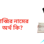 সাব্বির নামের অর্থ কি | সাব্বির নামের ছেলেরা কেমন হয়