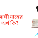 আলী নামের অর্থ কি | আলী নামের ছেলেরা কেমন হয়