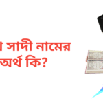 শেখ সাদী নামের অর্থ কি | শেখ সাদী নামের ছেলেরা কেমন হয়