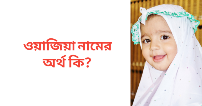 ওয়াজিয়া নামের অর্থ কি | ওয়াজিয়া নামের মেয়েরা কেমন হয়